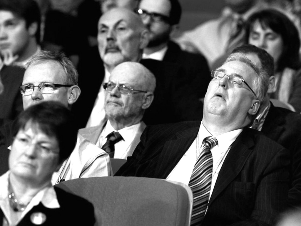 Your audience is bored.