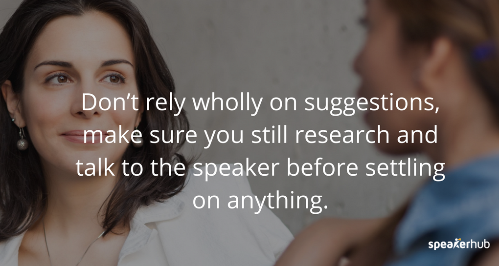 How to research speakers for your next event