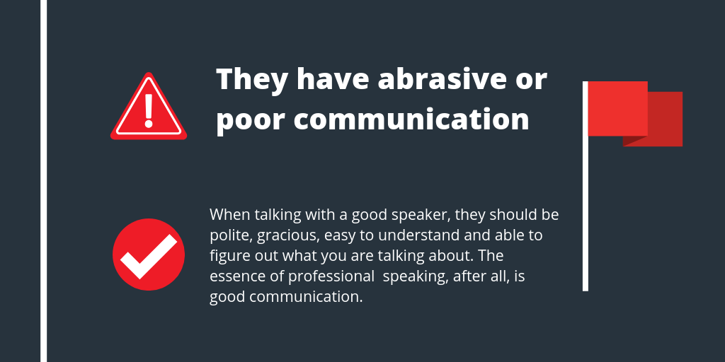 Abrasive or poor communication