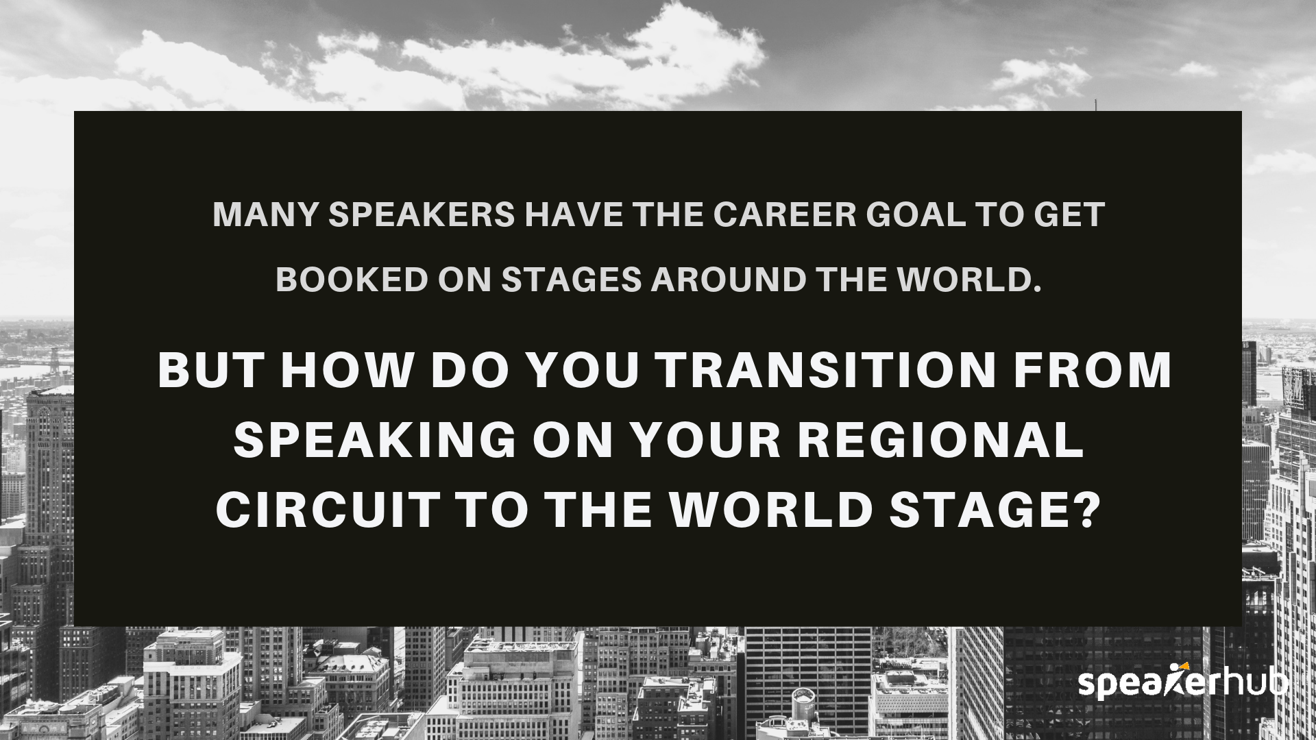 Career goal to get booked_SpeakerHub