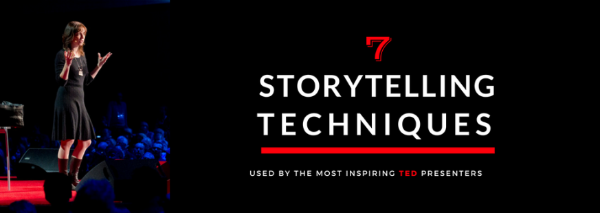 7 Storytelling techniques used by the most inspiring TED presenters