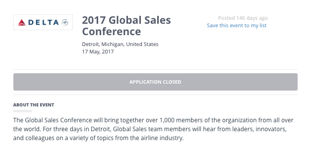 Delta’s 2017 Global Sales Conference