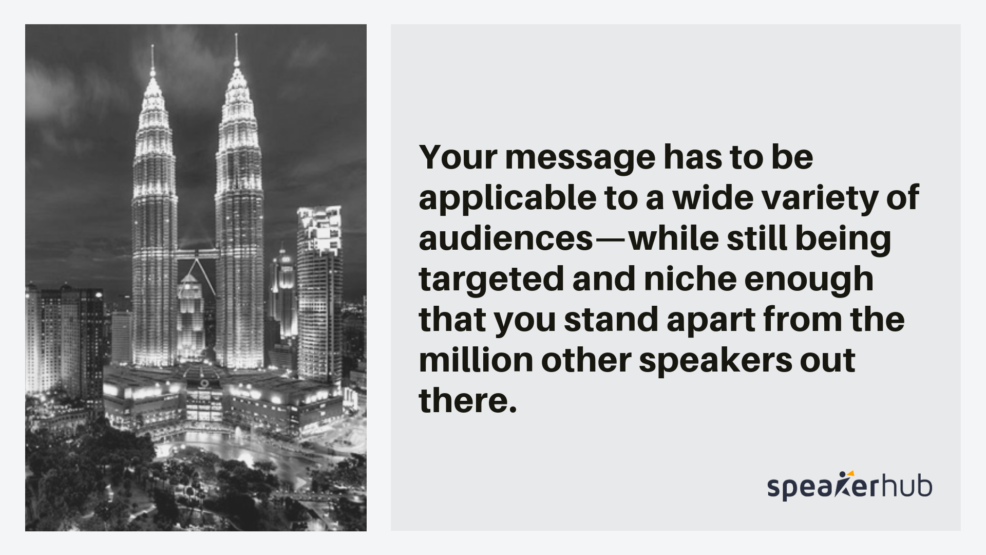 Develop a message that transcends_SpeakerHub