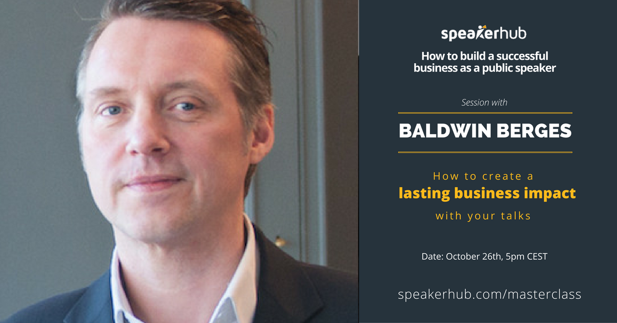 Think bigger and better about the future of your speaking business. Baldwin will show us how you can turn your talks into an enduring asset that works for your speaking business.