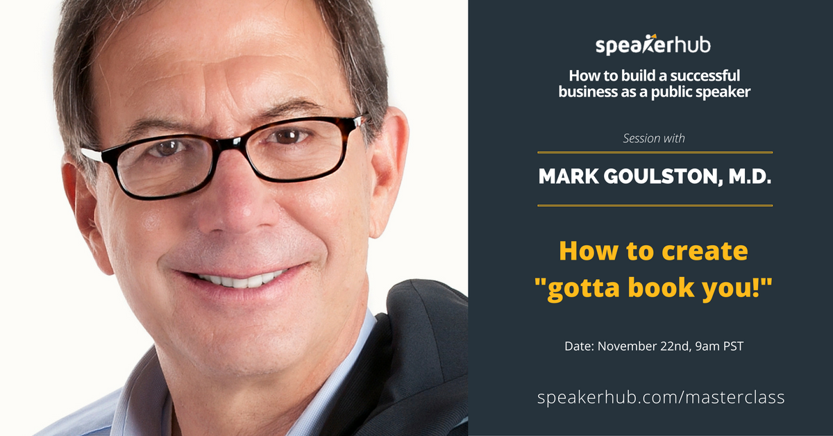 In this session, learn speaker, #1 best selling author, FBI hostage negotiation trainer, Dr. Mark Goulston's tips for causing an event planner or speaker booker to respond to you with: \