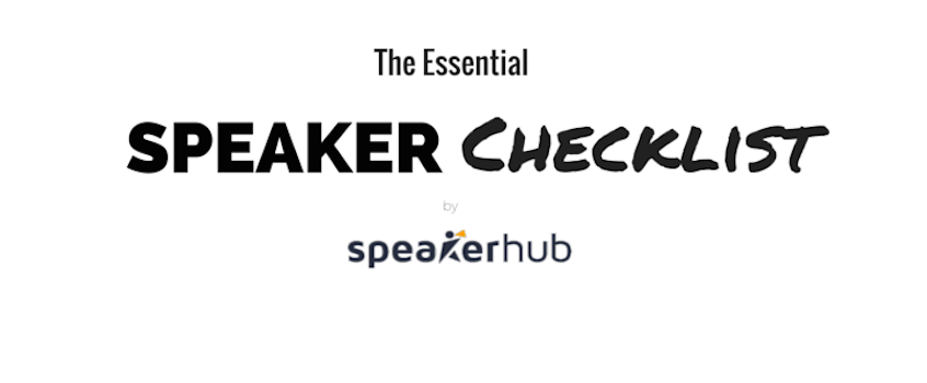 The Essential Speaker Checklist