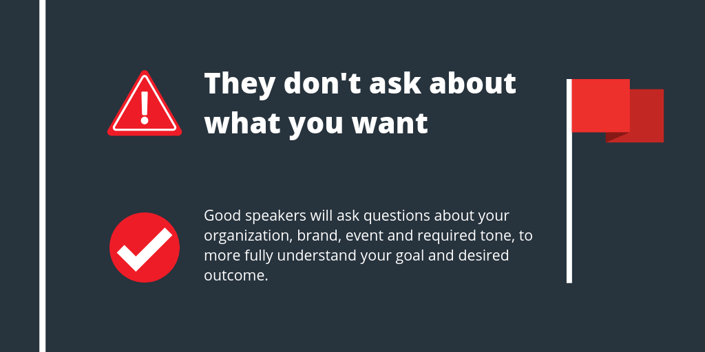 Not asking about what you want