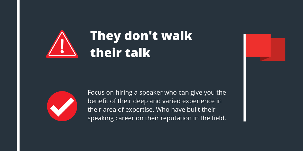 Not walking their talk