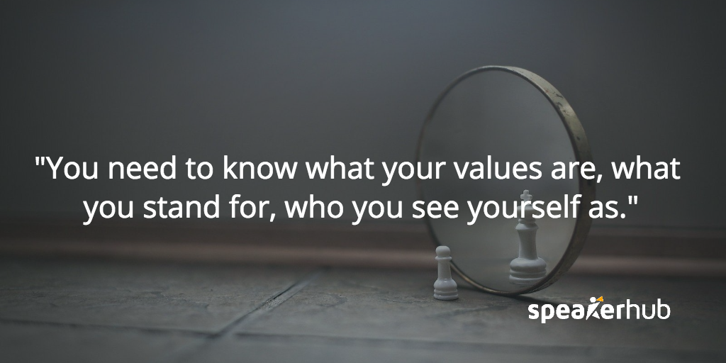 Jackie Le Fevre: I’d say find a story that you can tell that is true to your values. Then you will come across as authentic. You won’t need actually as much bottle to do it because it’s true, and because it’s you. The audience will come with you. They’ll believe it because it’s true. Then you’ve got them really. Just be yourself.