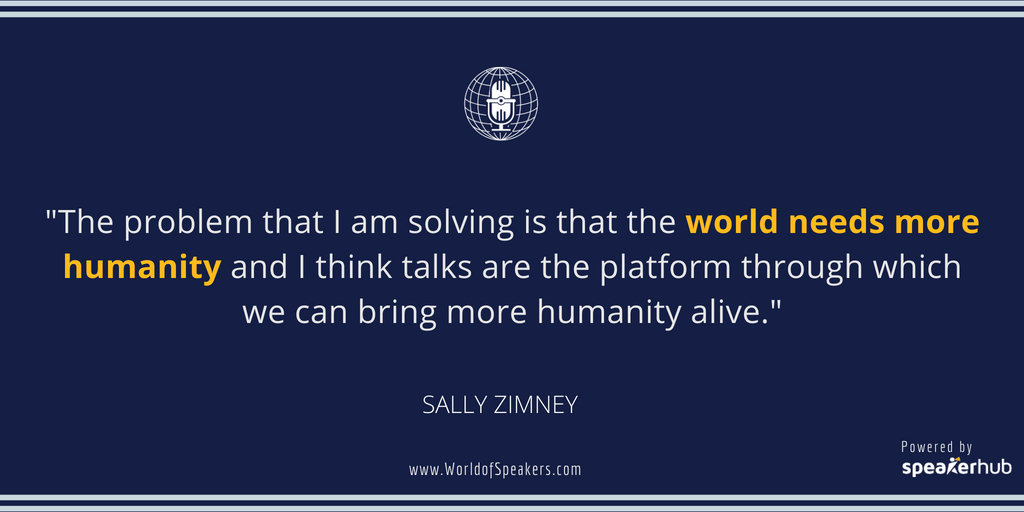 Ryan Foland with Sally Zimney - Quote on humanity - World of Speakers Podcast (Navy)  Powered by SpeakerHub