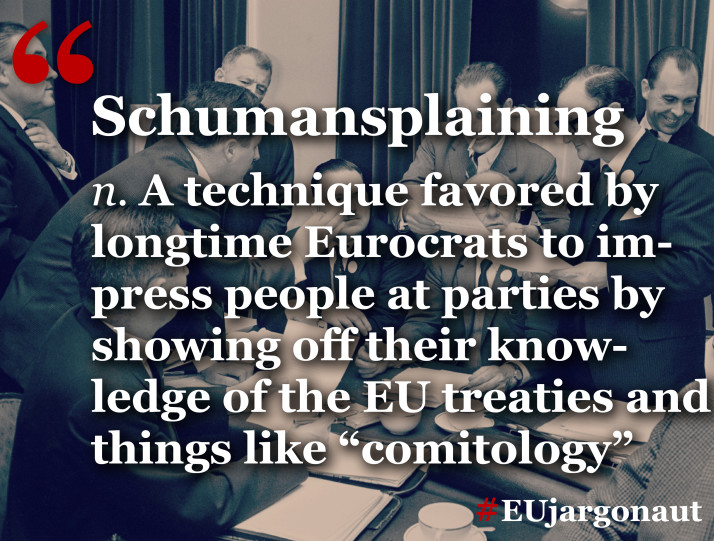 Schumansplaining EU Jargon
