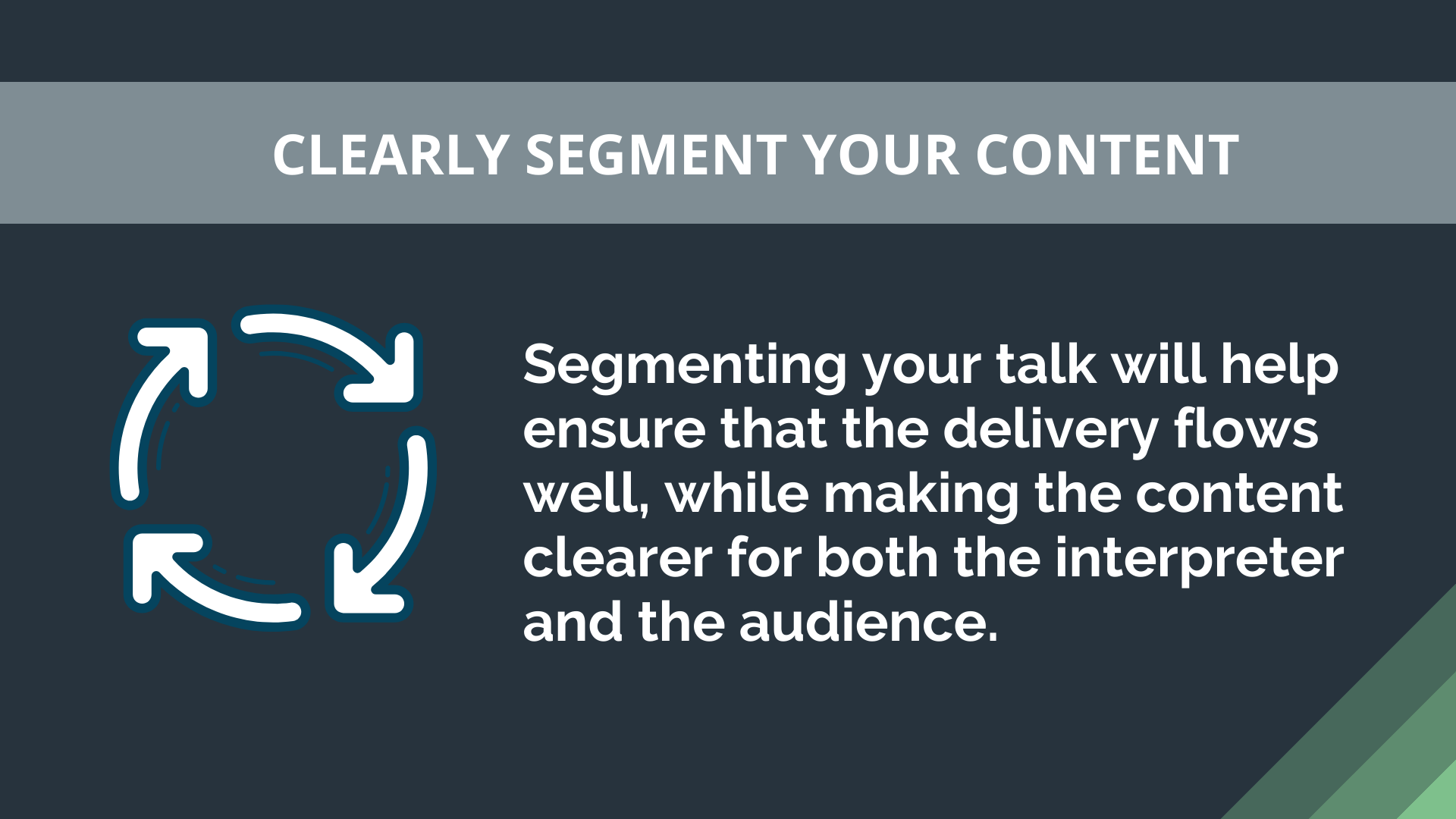 Segment your content_SpeakerHub