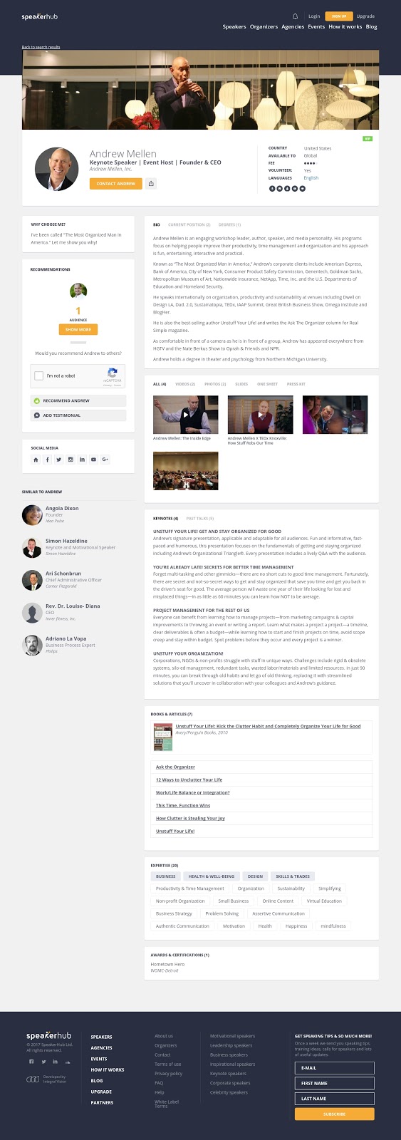 A guide to your profile