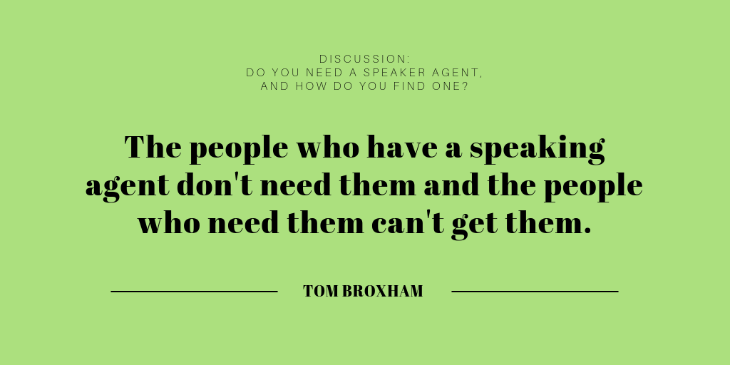 Speaker Agents: “We’ll find you”