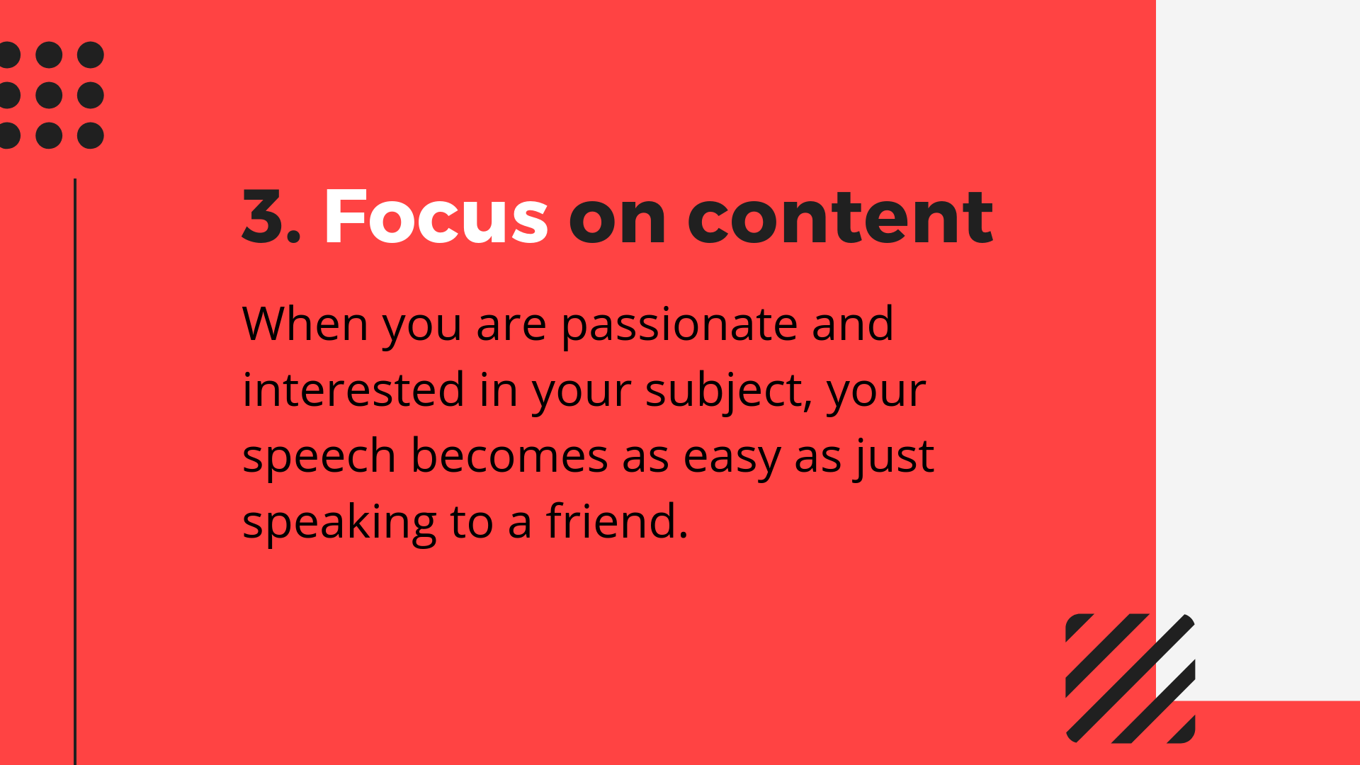 Speaking tip_Focus on content_SpeakerHub