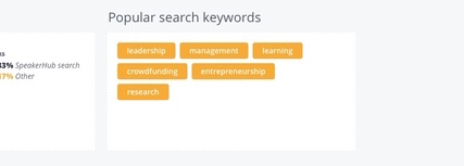 We’ve also added a section called “Popular Search Keywords”
