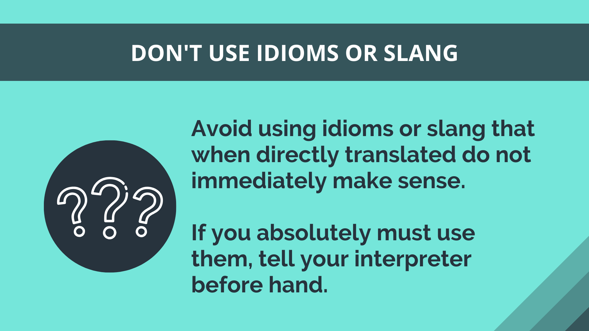 Use of idioms_SpeakerHub