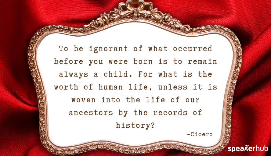 We need to learn from the past