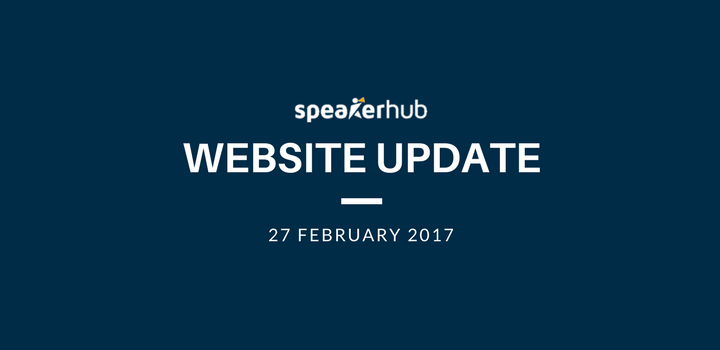 SpeakerHub Website Update No.9: Improved speaker profiles and alert settings