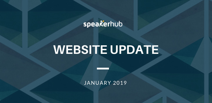 SpeakerHub Website Update No.11: New features on SpeakerHub