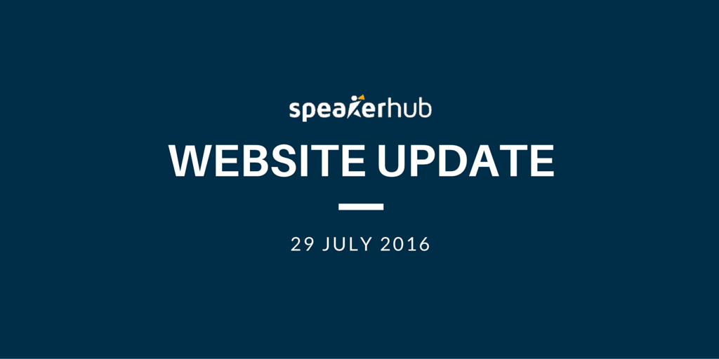 SpeakerHub Website Update No.6: Security Improvements and Statistics