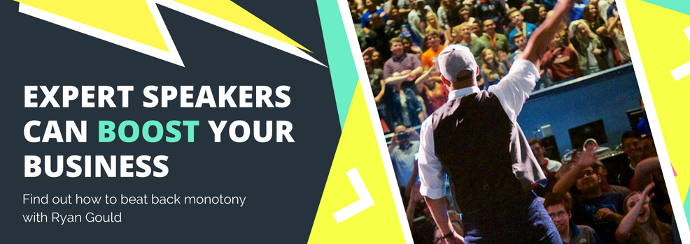 Beat back monotony: Expert speakers can boost your business